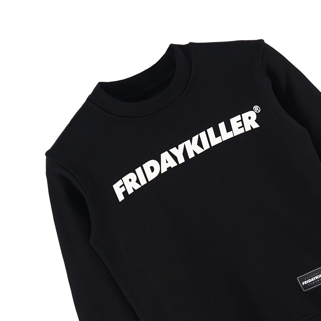 SWEATER ANAK ANAK FRIDAY KILLER | CORE BLACK KIDS CREWNECK