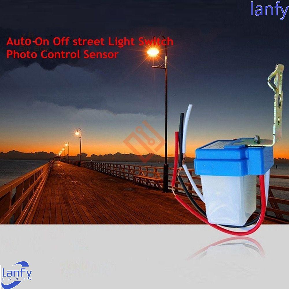 Lanfy Photoswitch Saklar Sensor Auto On Off Lampu Induksi Kontrol Cahaya Saklar Detector Smart Switch Light Controller Photocell Switch