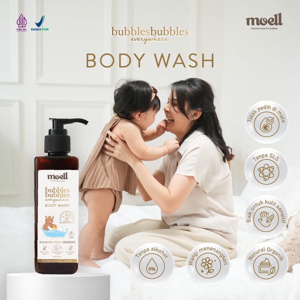 Moell Bubbles Bubbles Everywhere Bodywash / Sabun Bayi