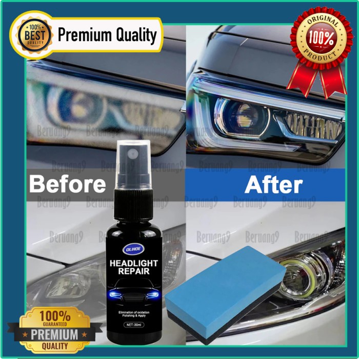 Cairan Coating Head lamp Obat Reparasi Lampu Mobil Headlight Polish