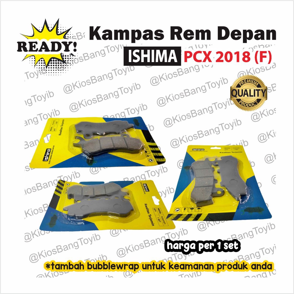 Kampas Rem Depan/Discpad Honda PCX 2018 (F) (-Ishima)