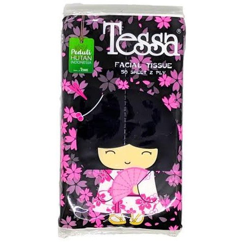 Tisu Wajah Tessa 50 lembar 2 Ply Travel Pack Tessa jp02