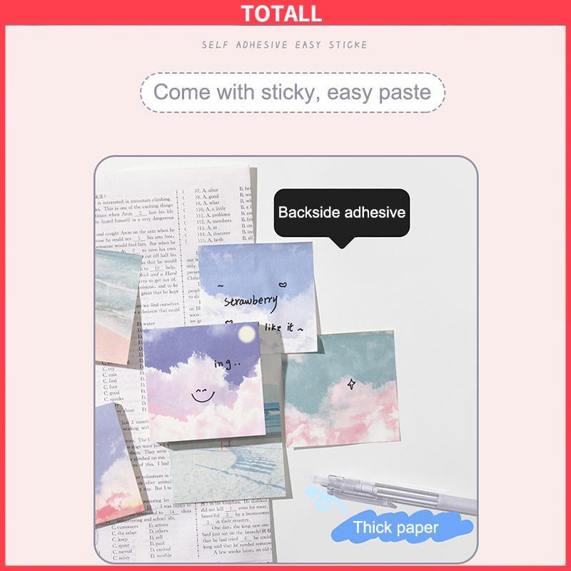 COD Ins Sticky Note Girls Heart Cute Sticky Note Style Student Stationery Sticky Notes Minimalis-Totall