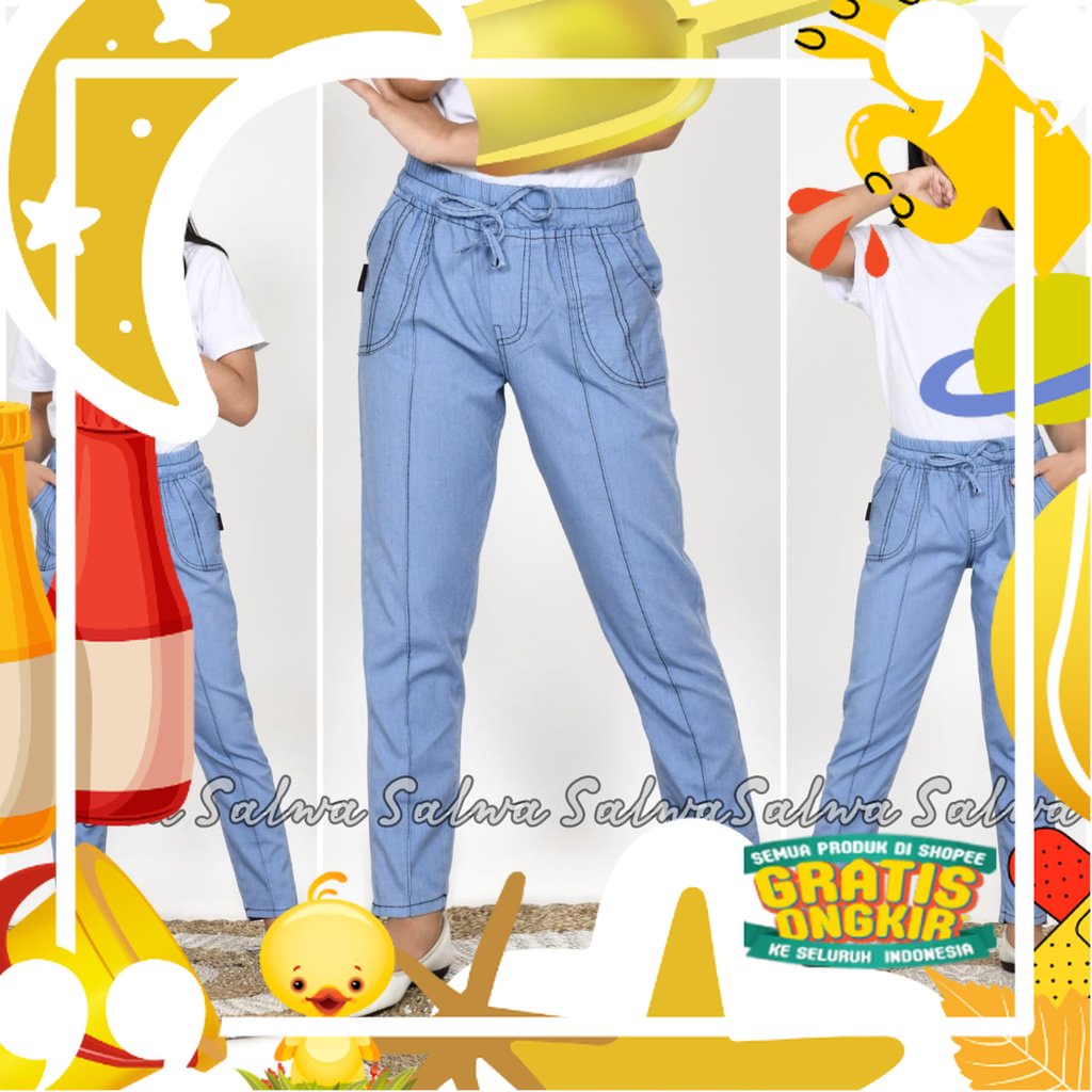 CELANA BAGGY PANTS JEANS ANAK PEREMPUAN USIA 5 TAHUN SAMPAI 12 TAHUN/ Lucu kado Ultah