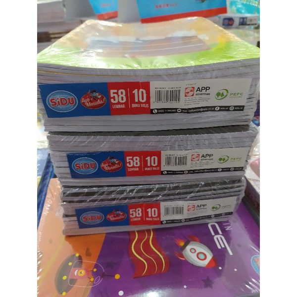 

Buku Tulis Sinar Dunia SIDU 58 Lembar isi 10 Buku