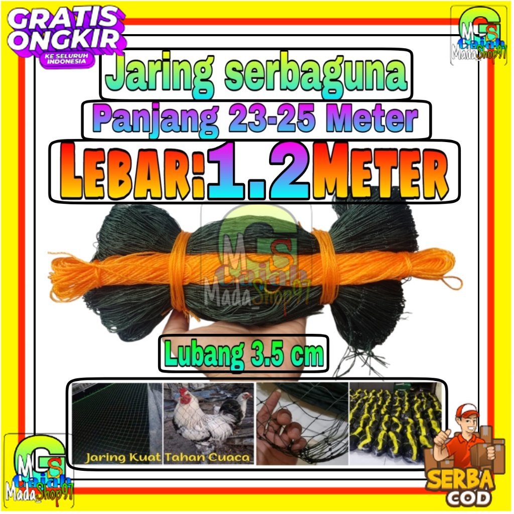Jaring Ayam 1,2 Meter Jaring Pagar Ayam Kandang jaring tanaman jaring kandang hewan jaring serbaguna