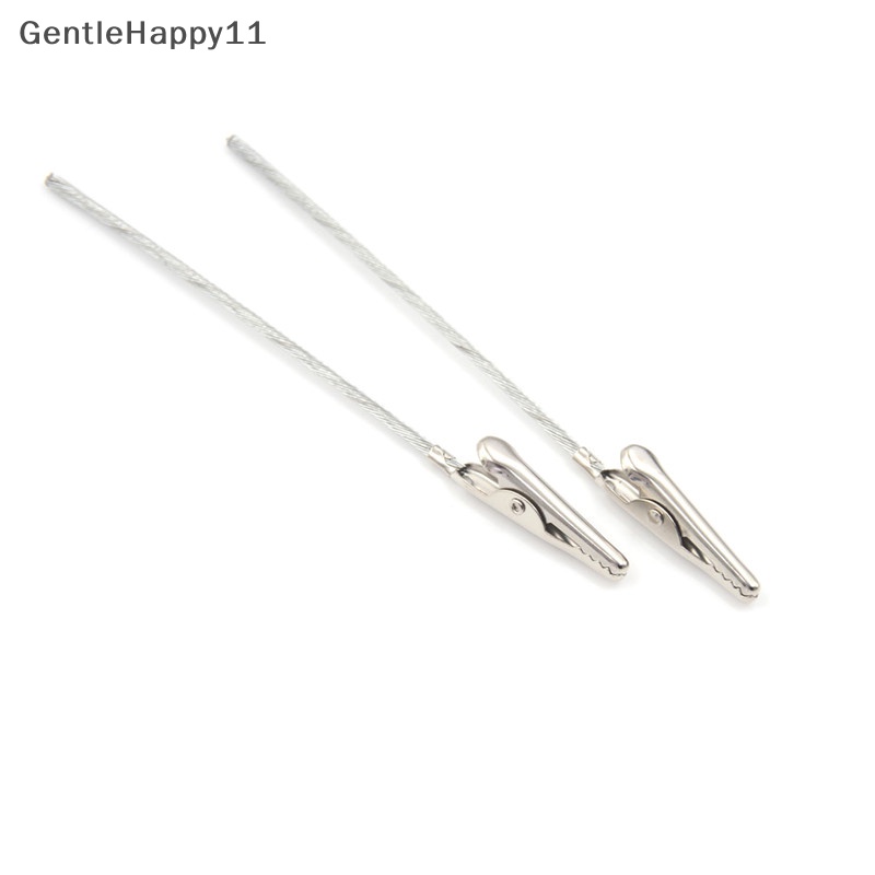 Gentlehappy 10pcs Non-Isolasi Test Elektrik Crocodile Metal Alligator Clips Panjang 10cm id