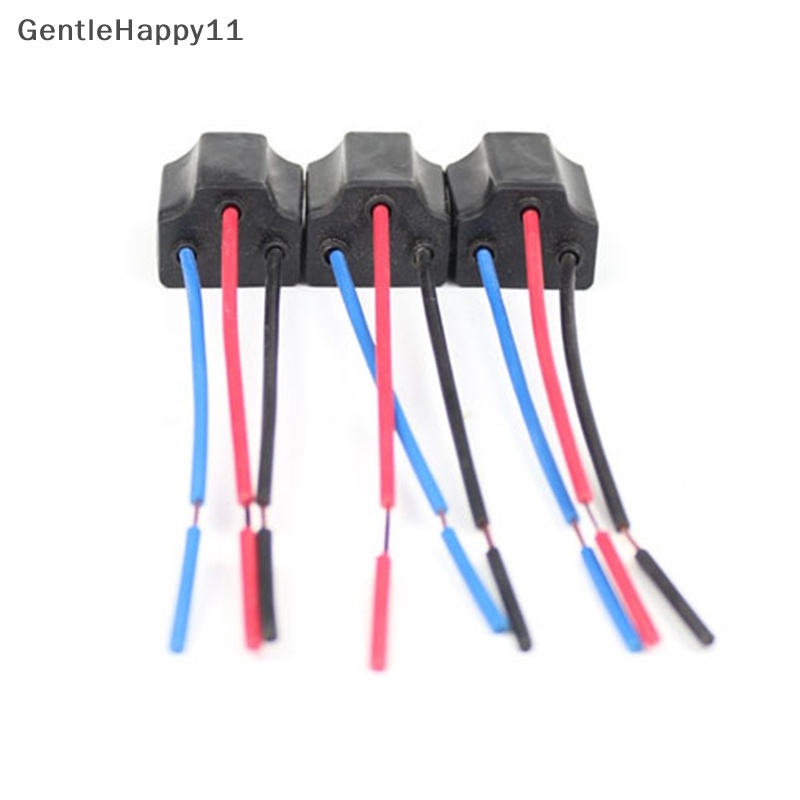 Gentlehappy H4 Tiga Lubang Kawat Keramik Kabel Bohlam Lampu Kepala Mobil Lamp Harness Socket Plug id