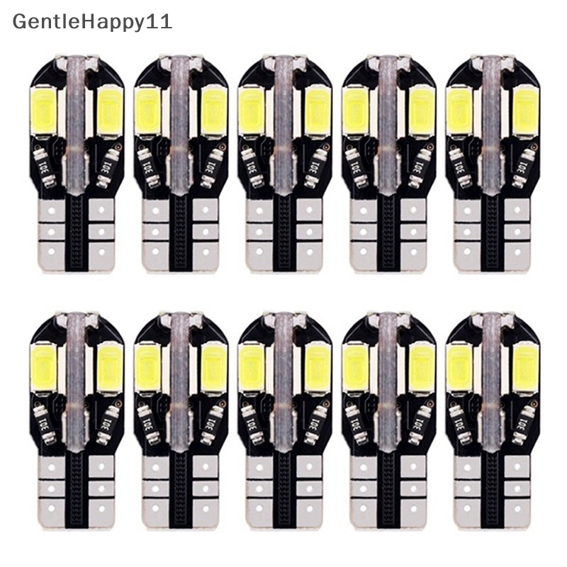 Gentlehappy 10PCS Canbus T10 194 168 W5W 5730 8led SMD Putih Lampu Side Wedge Mobil id