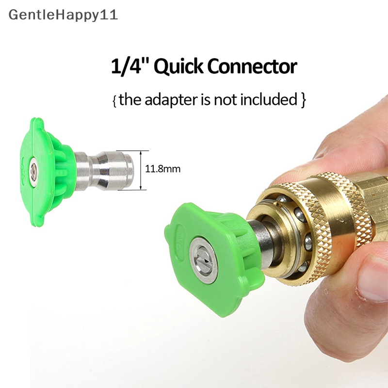 Gentlehappy1per4 &quot;Quick Connect Rotary Coupler Adjustable Adapter Dengan 5nozel Sambungan Tembaga Untuk Mesin Cuci Mobil Tekanan Tinggi id