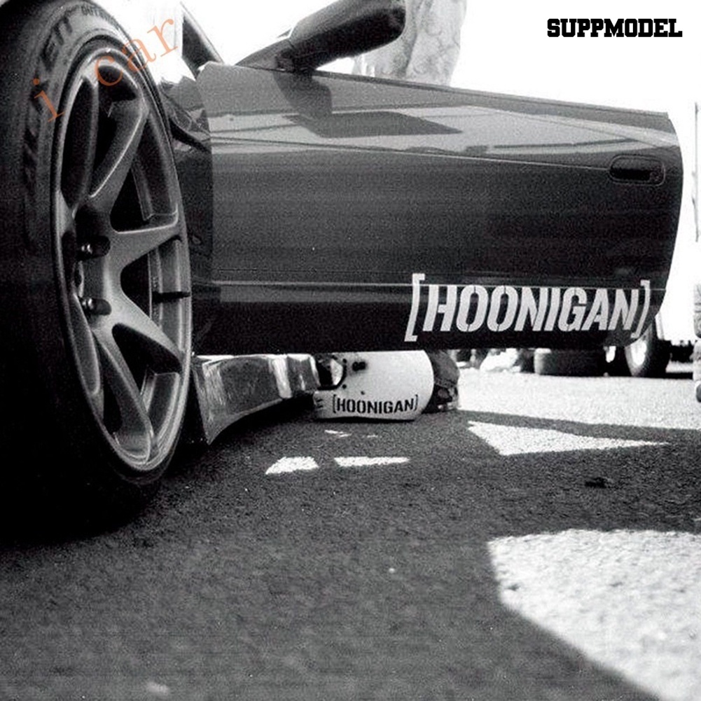 [SM Auto] Hoonigan Print Mobil Jendela Pintu Decals Self-Adhesive Racing Reflektif Stiker