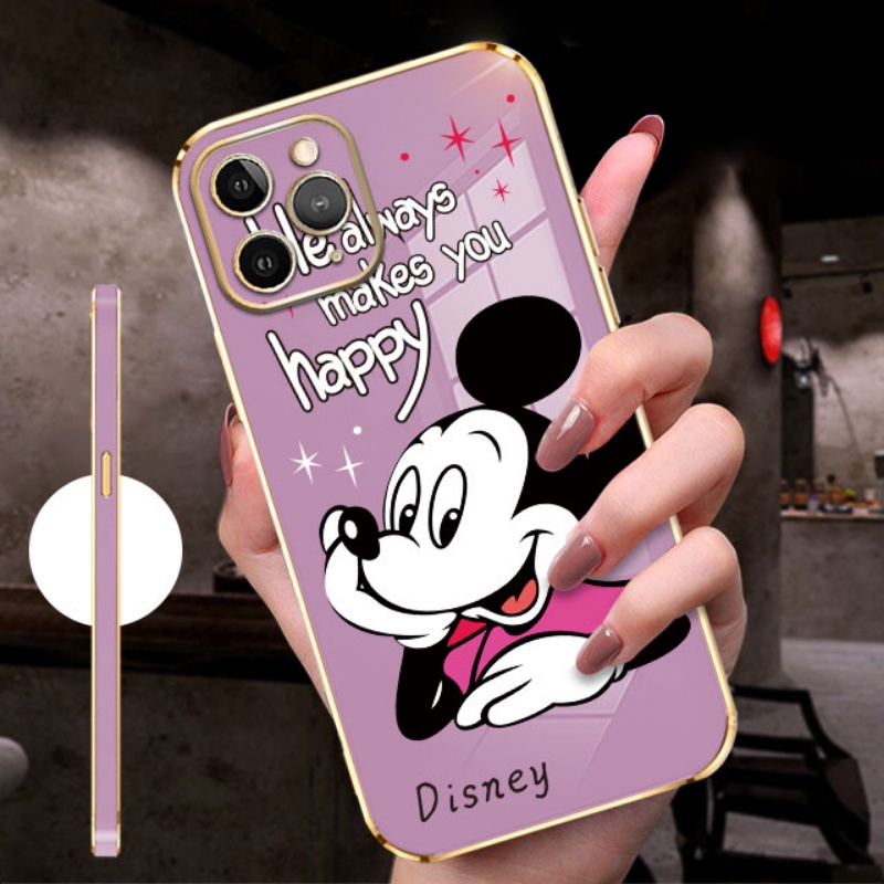 Electroplated Mickey Mouse Disney Casing Case For Samsung A01/A01CORE/M01CORE/A02/M02/A02S/M02S/F02S