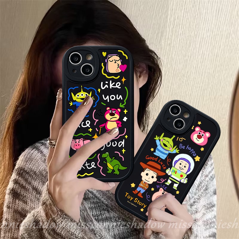 Cover Alien Lucu Untuk Redmi 10A 9C 10 9T 12C A1 10C 9 9A Mi 11Lite 12poco M3 F4 X3 NFC Pro Redmi Note8 11 9Pro 10Pro 9s 9 8 10 10s 11 Pro+11s 8 Toy Story Case Beruang Strawberry