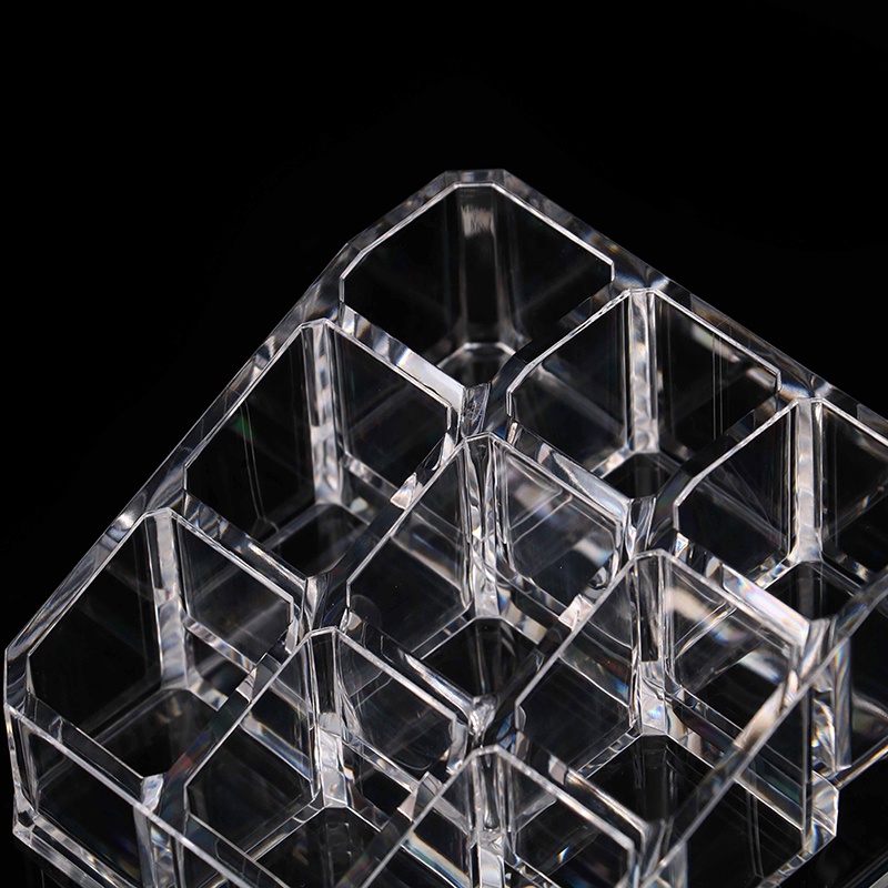 (drea) Akrilik Bening 9bibil Tempat Display Kosmetik Organizer Makeup Case Storage //