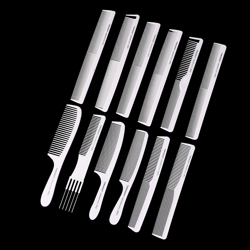 (drea) 1pc Sisir Rambut Profesional Anti-Static Carbon Fiber Hairdressig Cutg Comb //