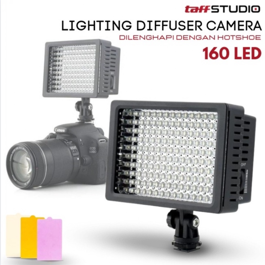 TaffSTUDIO Lightdow Lighting Lampu Kamera 160 LED - LD-160