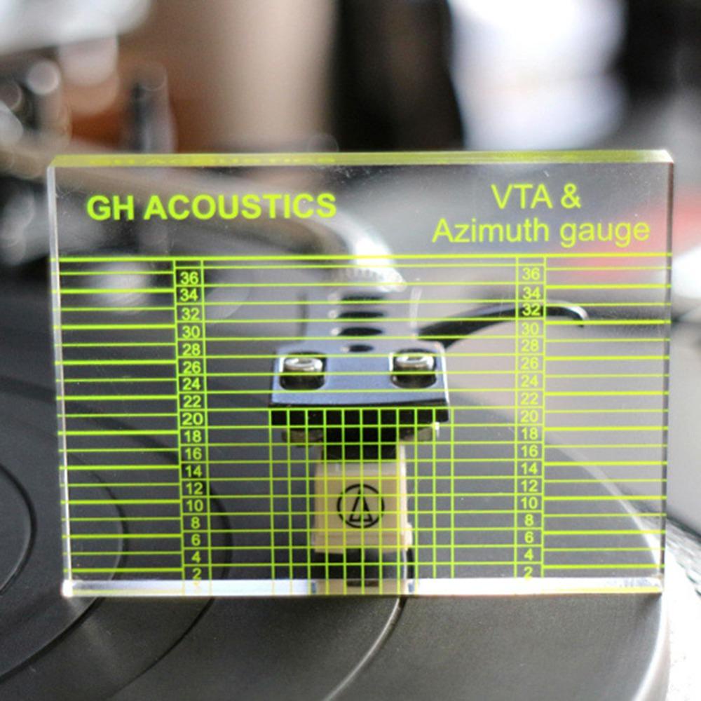 [Elegan] Phono Tonearm VTA Balance Phonograph Azimuth Sudut Tonearm Perlengkapan Pemain Gauge Cartridge Measuring Ruler