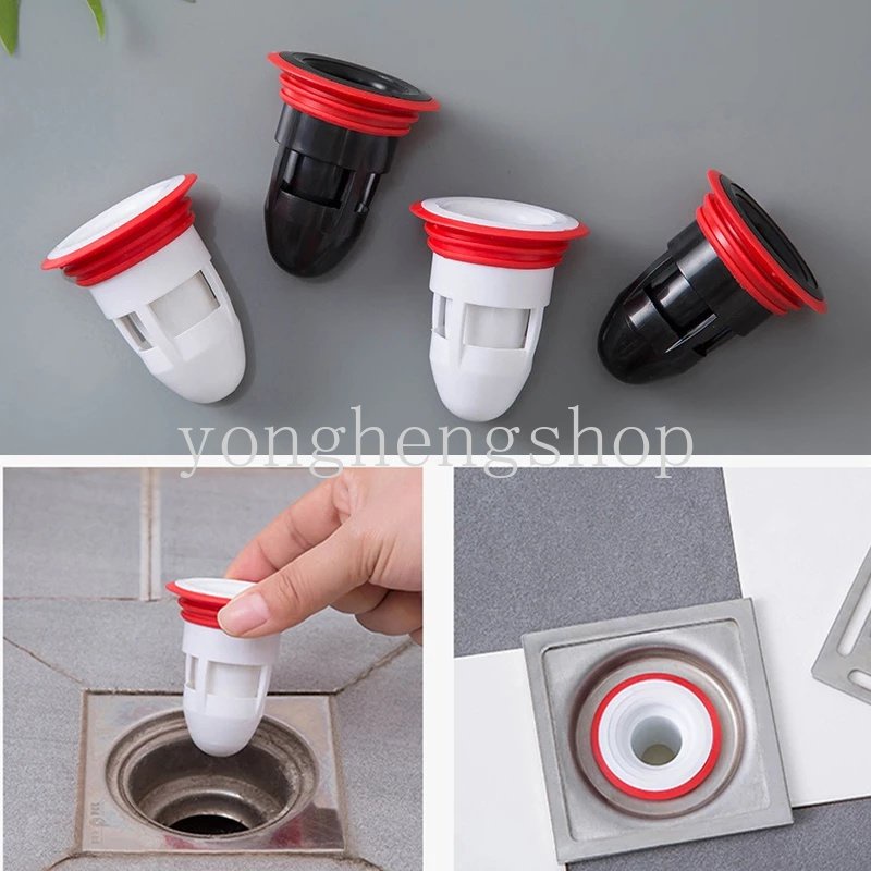 Toilet Deodorant Floor Drain Core Sewer Drain Cores Saringan Anti Sumbat Penutup Plug Filter Anti Serangga Dapur Kamar Mandi Silikon Alat Anti Bau