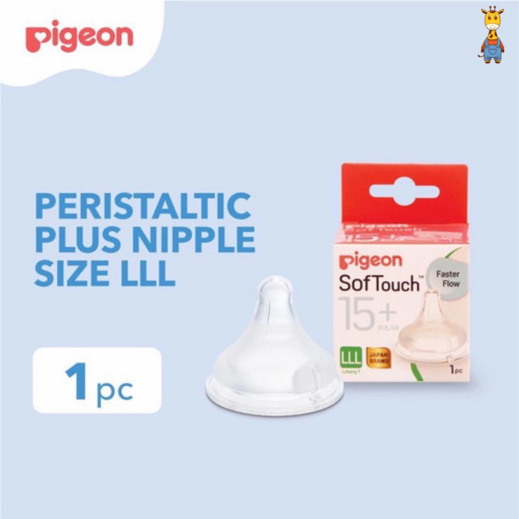 Pigeon Peristaltic Plus Nipple Soft Touch 1 Box LLL