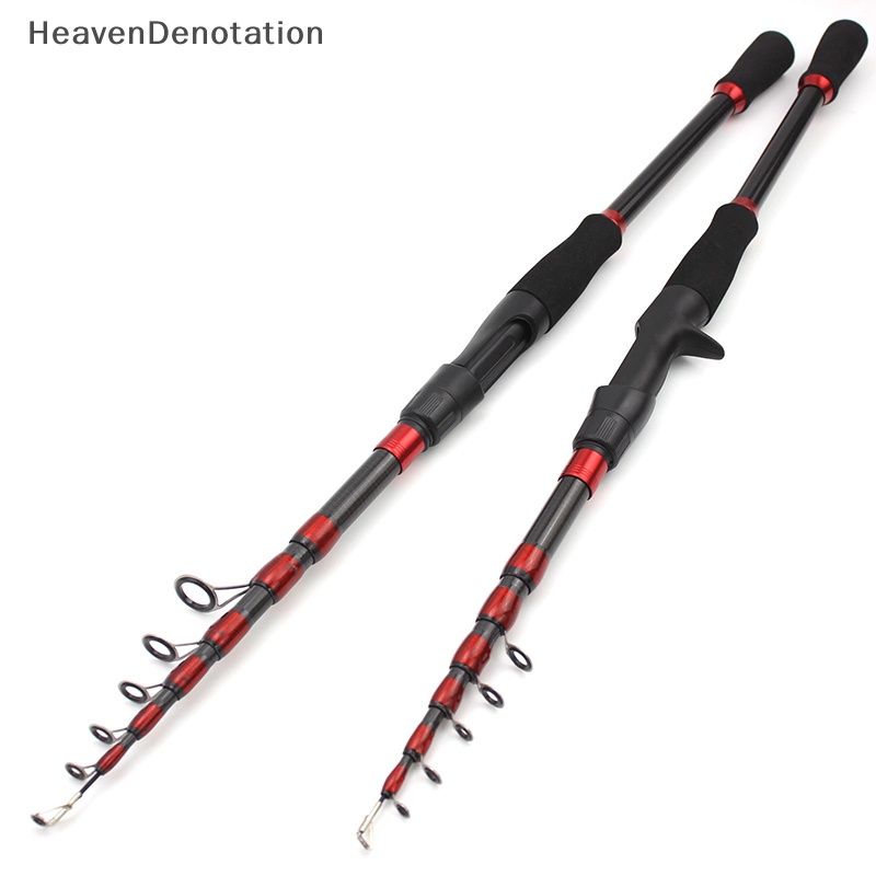 [HeavenDenotation] 1.6m-2.7 M Telescopic Fishing Rod Carbon Portable Spinning Casg Rod Lure Fishing HDV