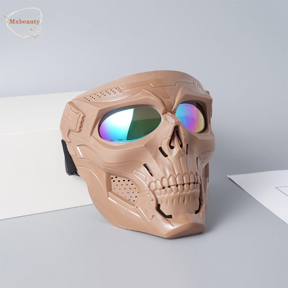 Mxbeauty Motocross Skulls Mask Halloween Cosplay Protection Pelindung Mata Angin Cermin Kacamata Wind Glasses Moto Eyewear Face Mask Pelindung Angin Cermin Kacamata Motor