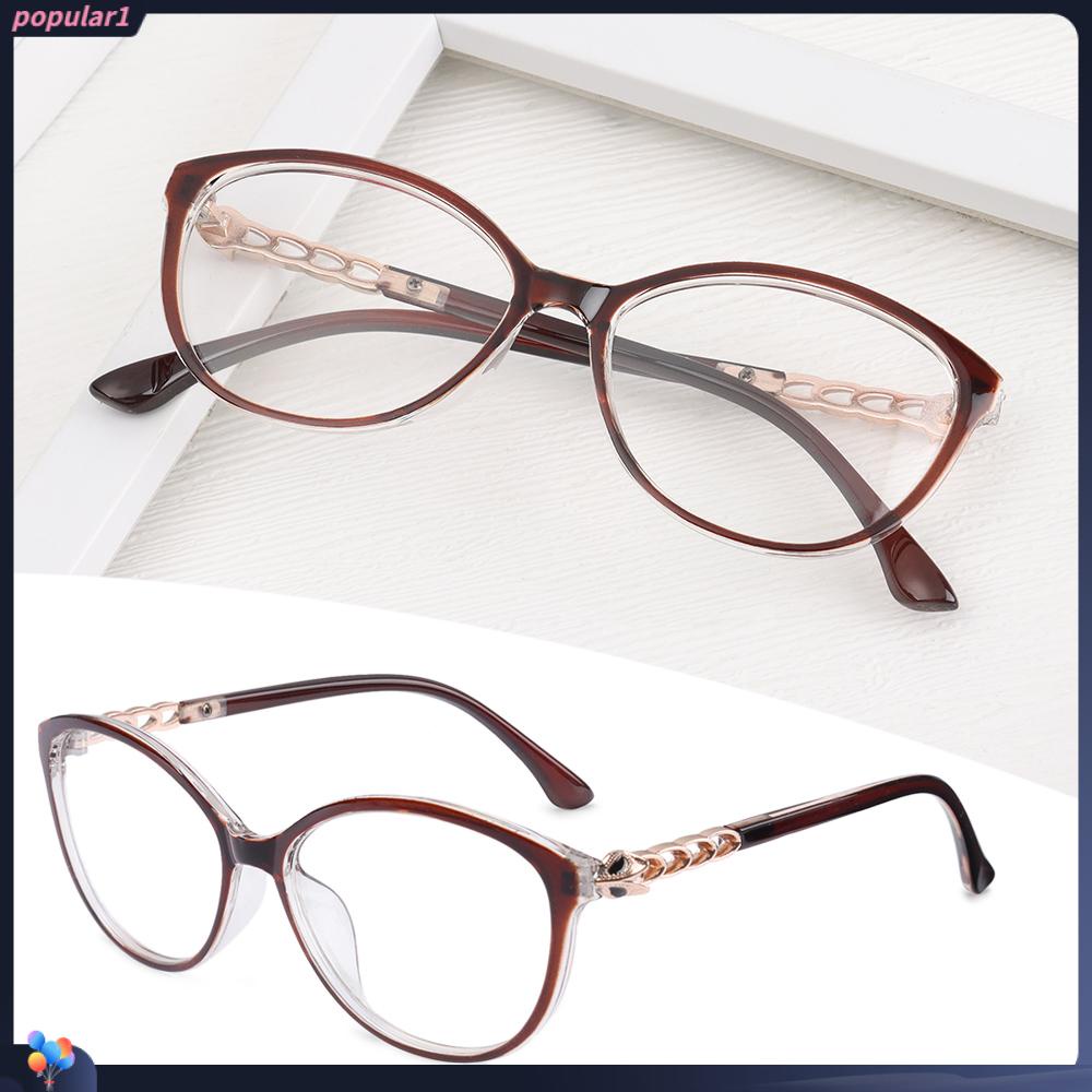 Kacamata Bulat Populer Wanita Pria Portable Oversized Optical Glasses