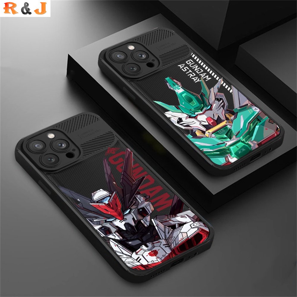 Casing Samsung A13 A04E A04S A04 A13 A02 A03 A03S A02S A20 A30 A12 A11 A10 A20S A10 M12 J7 Prime J7Pro Anime Keren Gundam Serat Karbon Silang Grain Phone Cover