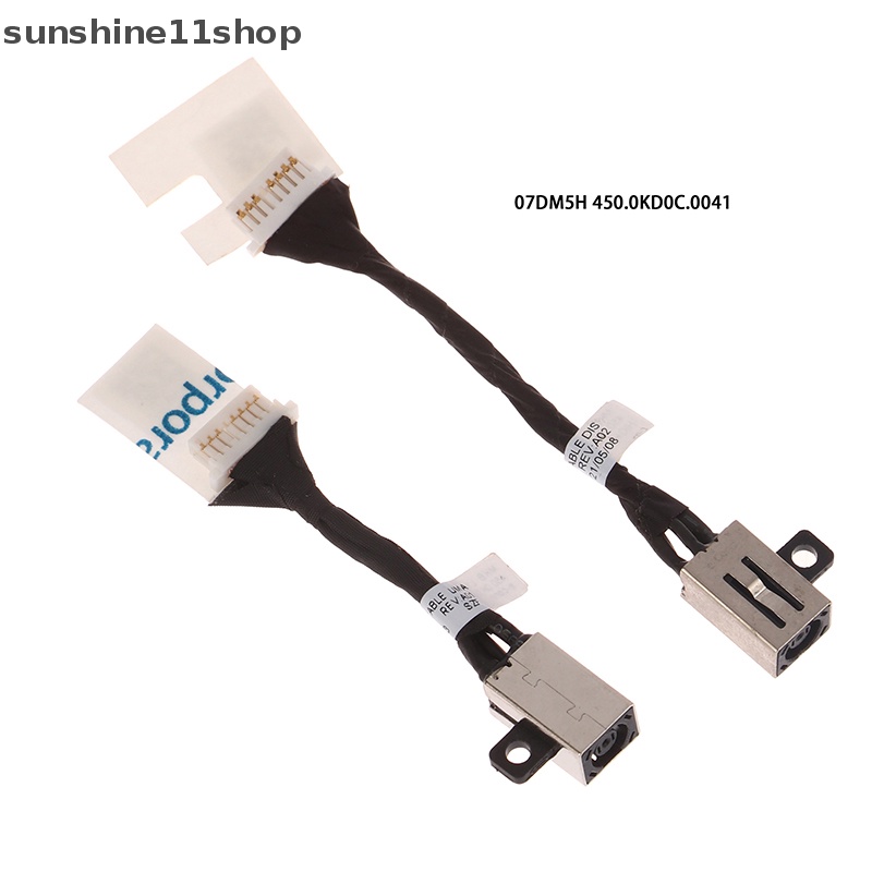 Sho Untuk Dell Lintang 3410 3510 E3510 E3410 Kabel Fleksibel Pengisian Laptop 07DM5H 0N8R4T DC Power Jack cable N