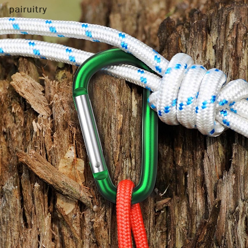 Gantungan Kunci Carabiner PRT Alluminum Alloy D-ring Buckle Spring Carabiner Snap Hook PRT