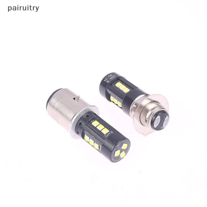 Prt Putih High Low Beam Lamp Bulbs 12V Fog Light H4 BA20D P15D Lampu Depan Motor LED Untuk Roda Tiga PRT