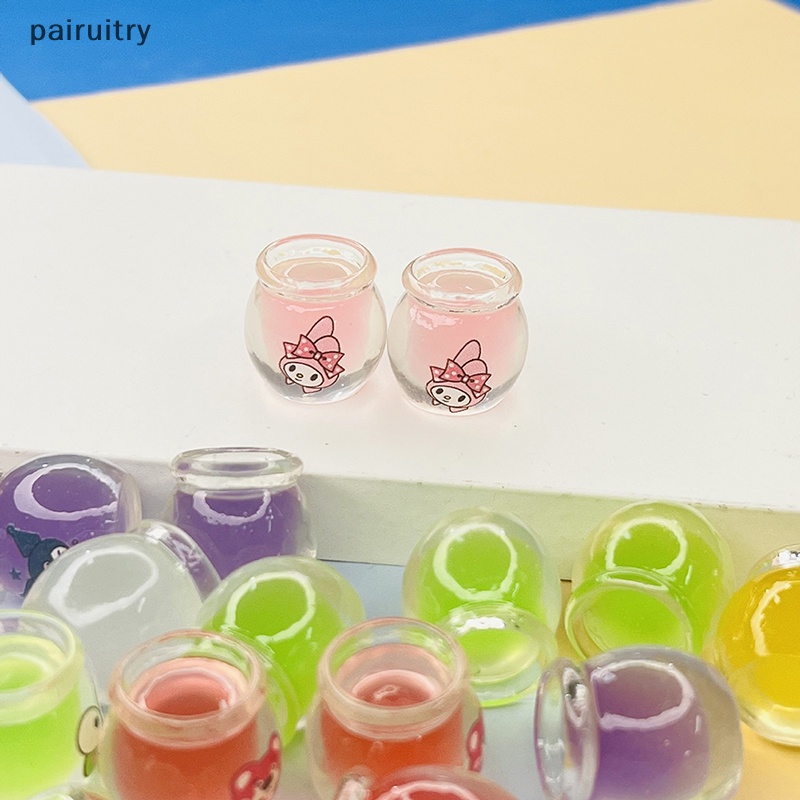 Prt 5PCS Simulasi Mini Luminous Honeypot Resin Hadiah DIY Mobil Desktop Dekorasi PRT