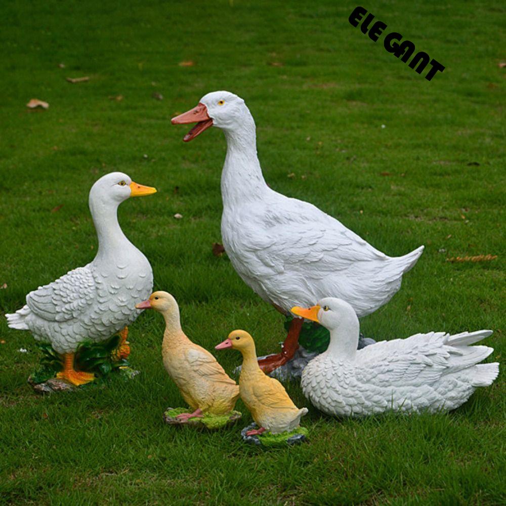 [Elegan] Dekorasi Taman Kualitas Lucu Untuk Outdoor Patung Bebek Manusia Hidup Simulasi Pemandangan Taman Bebek