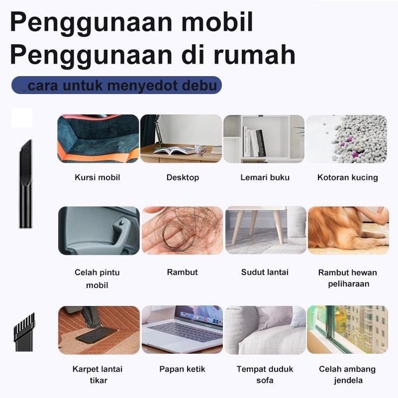 Wireless Portable Mini Vacuum Cleaner 42 W Penyedot Debu Cordless
