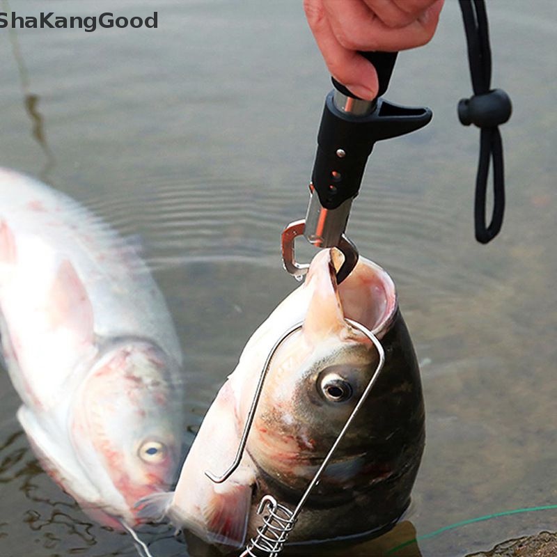 Skid Portable Fishing Gripper Pegangan Bibir Ikan Stainless Steel Menangkap Ikan Gurame SKK