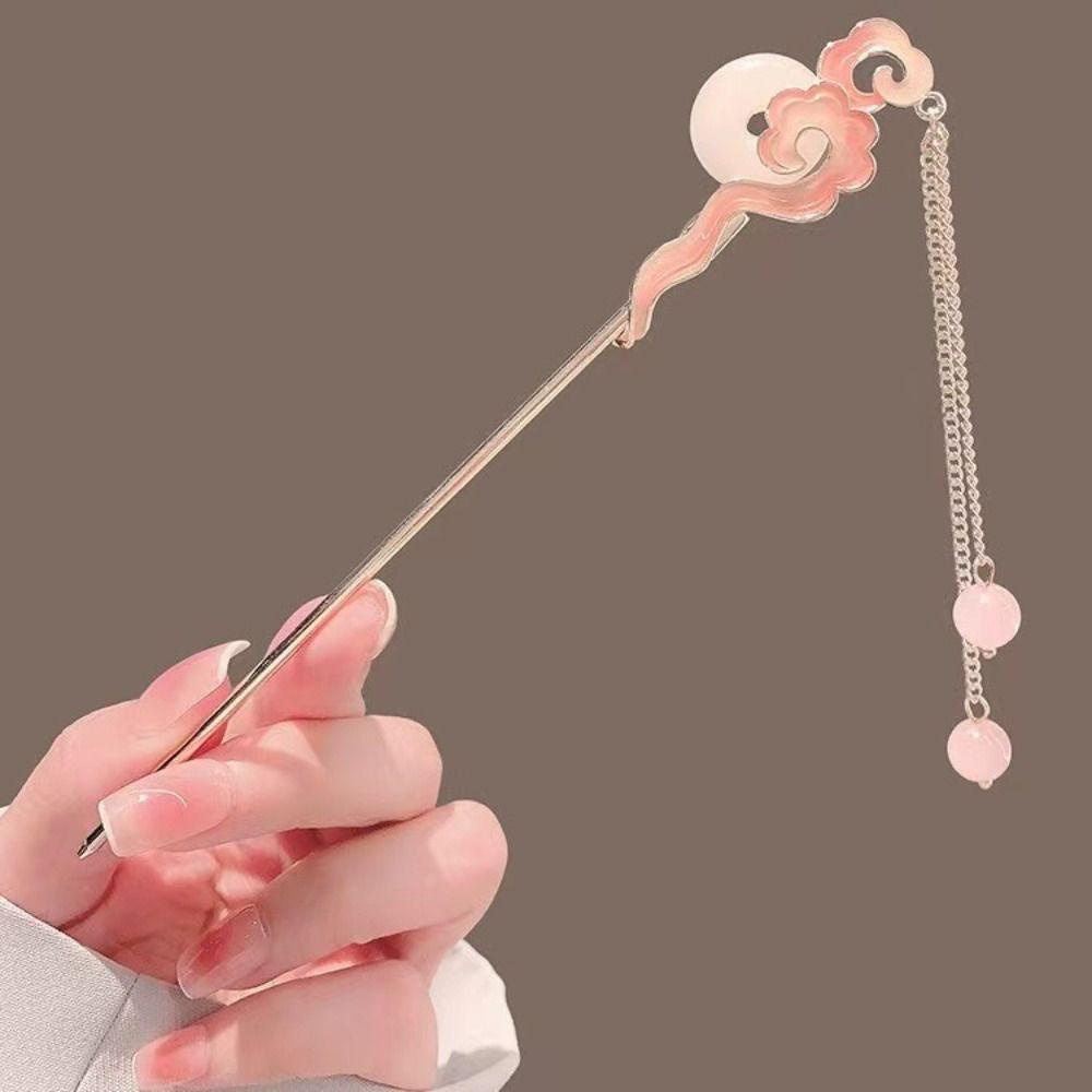 Needway   Rumbai Awan Rambut Tongkat Harian Hadiah Indah Hiasan Rambut Wanita Aksesoris Rambut Hanfu Bulang Gaya Cina Baru Jepit Rambut