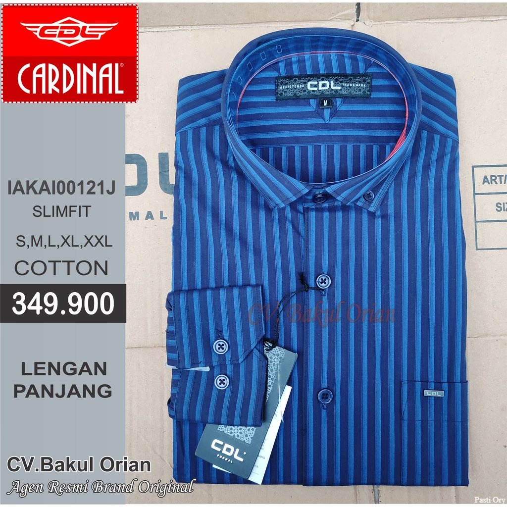 Baju Pria Kemeja CDL Cardinal Original - IAKAI00121J Pasti Ori