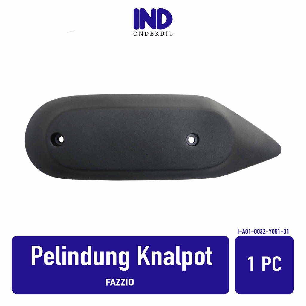 Pelindung Knalpot Hitam Polos Fazzio Cover Tutup Penutup Tameng Kenalpot Muffler Exhaust Fazio Fasio Fassio