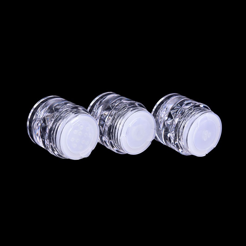 (drea) 3ml Ayakan Kosmetik Empry Loose Powder Jars Wadah Tutup Ulir Makeup DIY //
