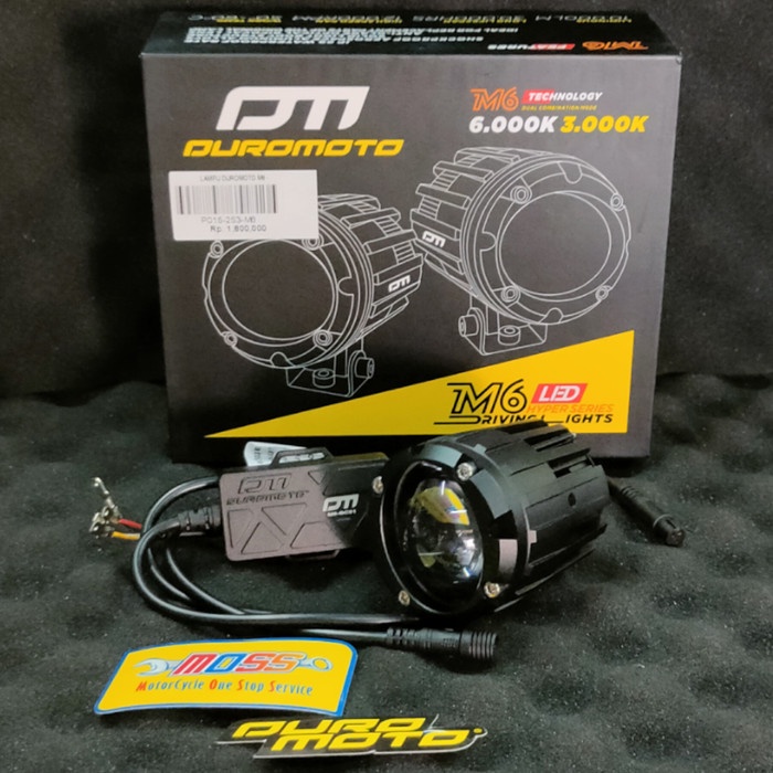 LAMPU LED DUROMOTO M6 FOGLAMP MOTOR MOBIL LAMPU TEMBAK DUROMOTO M6