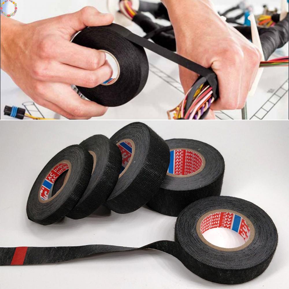 Adhesive Harness Tape Rubber Type Pressure Sensitive Tape Isolasi PVC Hitam Untuk Reparasi Listrik