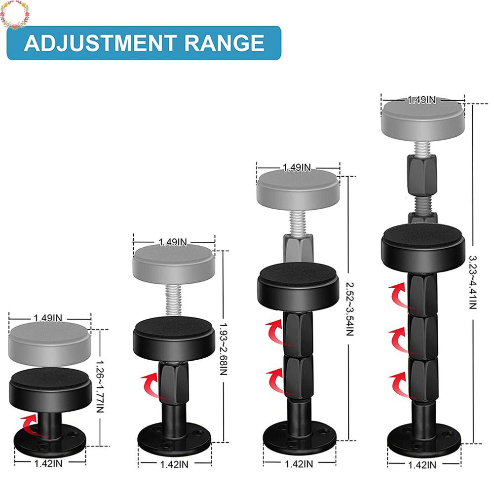 1x Rangka Tempat Tidur Samping Tempat Tidur Ulir Adjustable Anti Goyang Alat Headboard Stopper