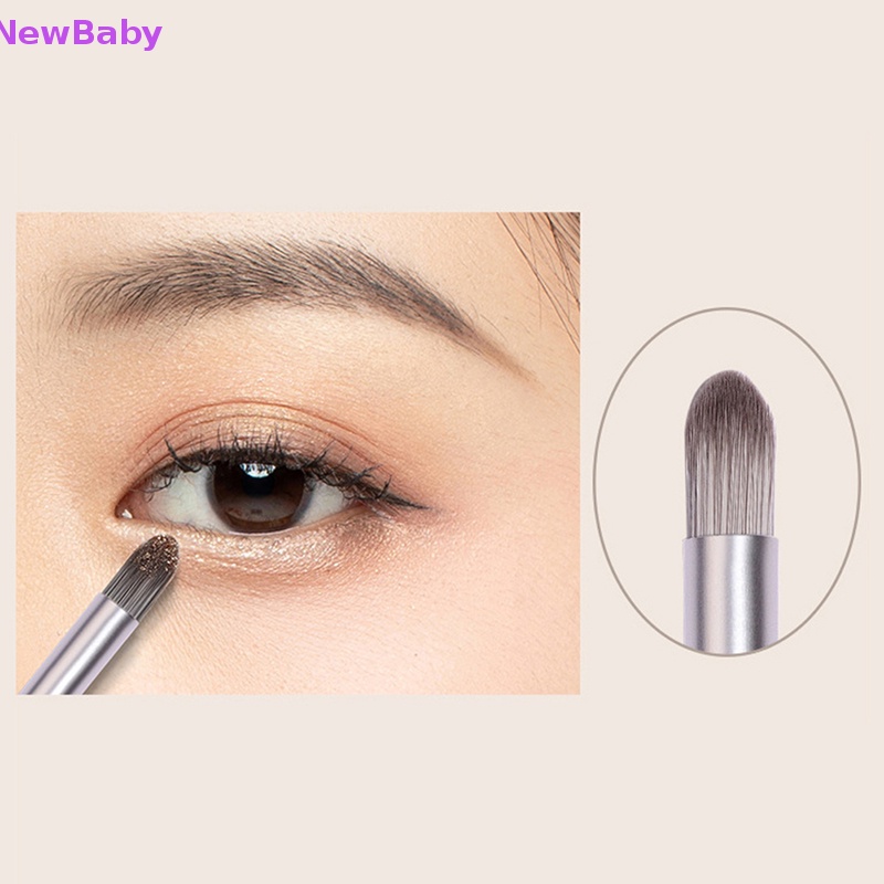 Newbaby 1PC Sikat Pewarna Mata Dua Ujung Noda Detail Highlight Brush Alat Makeup ID