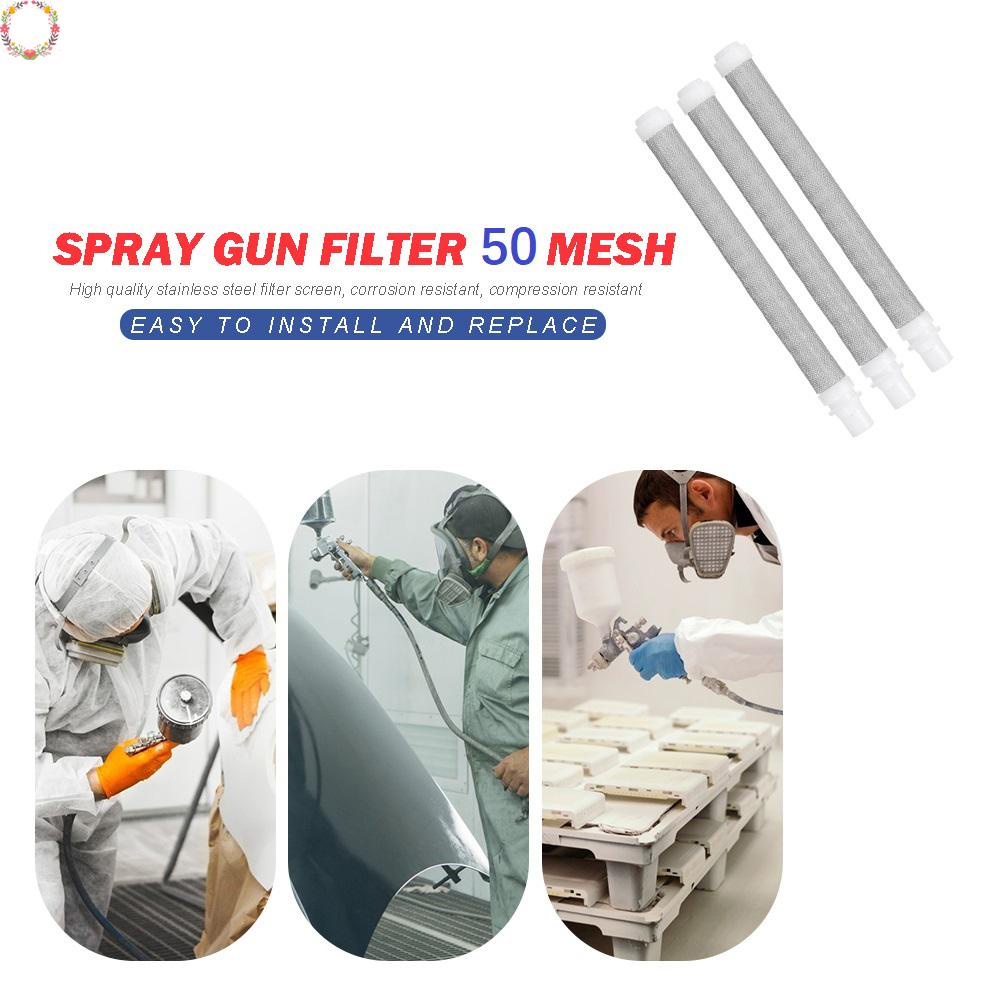 5 /10Pcs 50Mesh Airless Spray Filter Saringan Spraygun Cat Stainless Steel