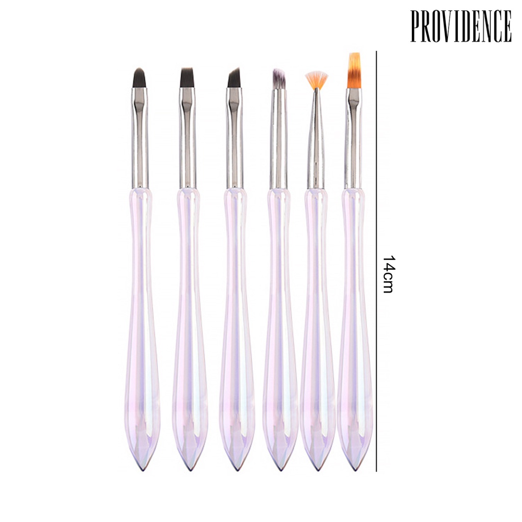 Providence 12Pcs/Set Nail Art Pen Fleksibel Bulu Nilon Non-Slip Desain Bunga Akrilik Garis Menggambar Pena DIY Profesional Kuku Gel Brush Manicure Alat Aksesoris Salon Kuku