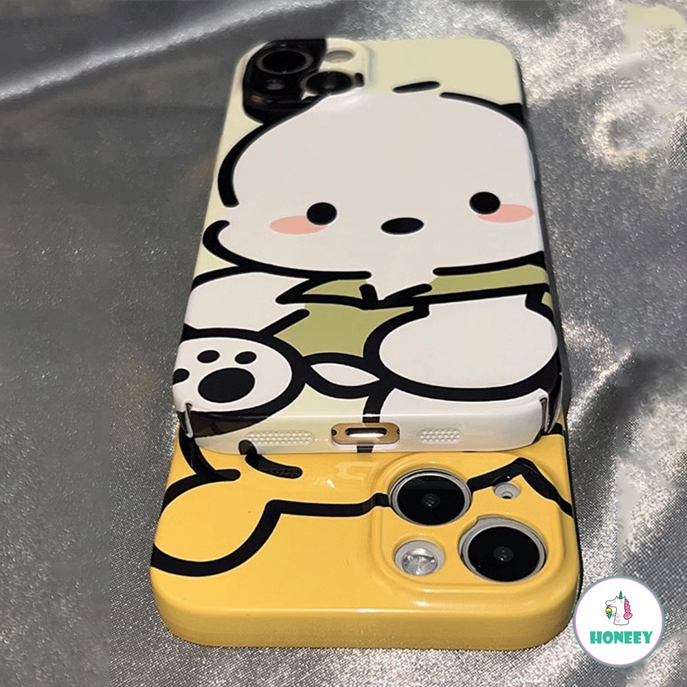 Casing Ponsel Kartun Beruang Anjing Lucu Untuk iPhone 14 Pro Max13 12 11 Pro Max Full Cover Perlindungan Lensa Shockproof Back Cover