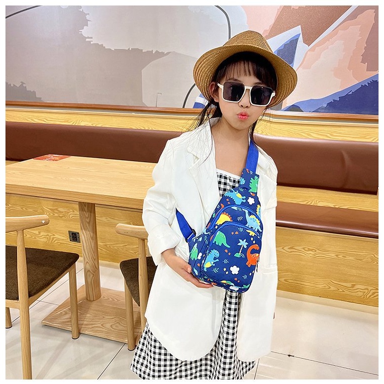 Khatistore Tas Selempang Bahu Anak Perempuan Laki Laki Unisex Import Bahan Kain 554