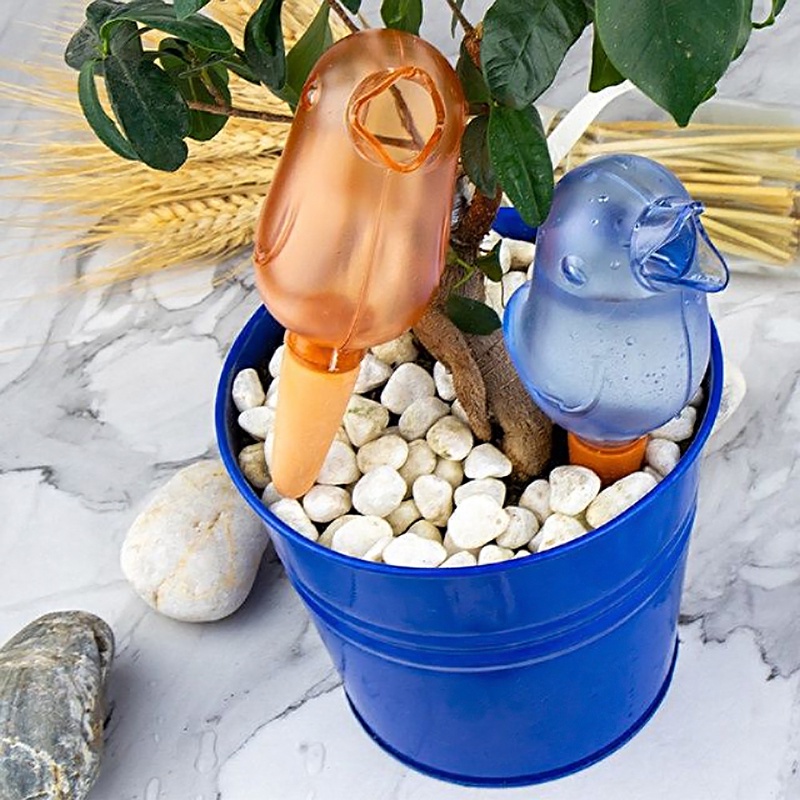 Burung Mesin Tetes Penyiraman Bunga Otomatis/Permeator Air Transparan Kapasitas Besar/Peralatan Irigasi Tetes Untuk Tanaman Berkebun Rumah/Kreatif Lazy Watering Pot