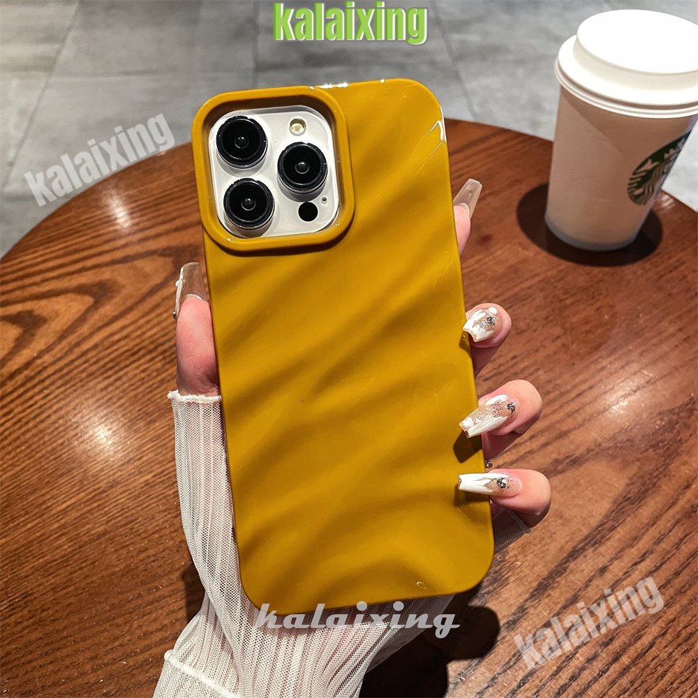 IPHONE 3d Murni Kemurnian Tengah Casing Ponsel Riak Air Custom Kompatibel Dengan Iphone14 Pro Max 6s 7 8 Plus Se2020 11 12 13 Pro Xs Max Casing Lembut