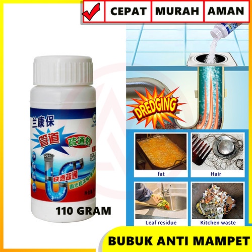 BOP BUBUK ANTI SUMBAT SERBUK MELANCARKAN SALURAN AIR PIPA WC WASTAFEL TERSUMBAT PELANCAR SUMBATAN SELANG DRAINASE ANTI TUMPAT ANTI SUMBAT ANTI MAMPET