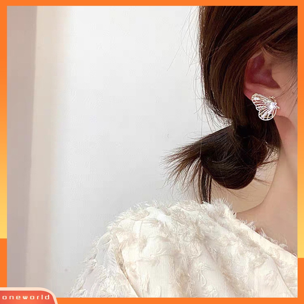 [WOD] Wanita Lady Fashion Sederhana Indah Kupu-Kupu Anting Ear Stud Perhiasan Hadiah